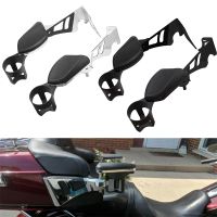 Motorcycle Adjustable Rear Passenger Armrests W/ Cup Holder Bracket For Harley Touring Electra Road Street Tri Glide 2009-2013