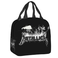 ♧◈✑ Heavy Metal Metallicas Insulated Lunch Bag for Outdoor Picnic Thermal Cooler Lunch Box Women Children Food Container Tote Bags