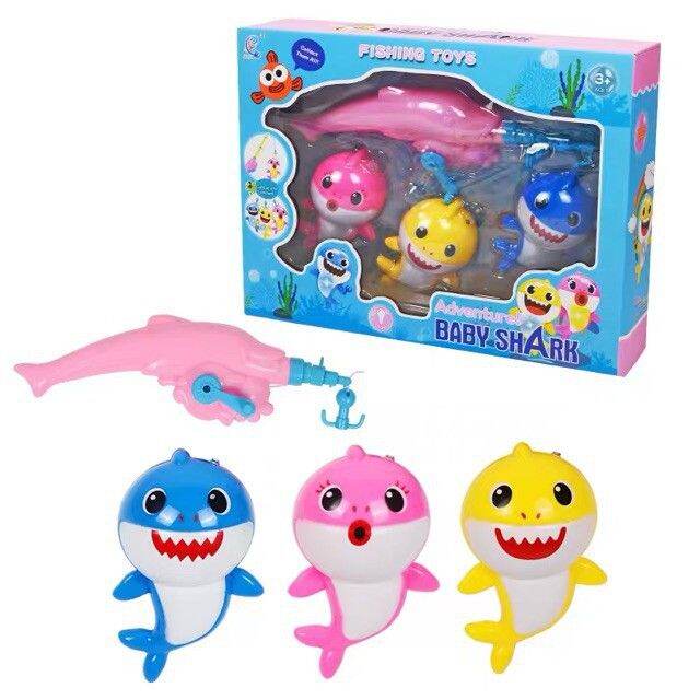 Baby Shark Magnetic Fishing Game with Light (2185) | Lazada