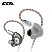 CCA C10 1DD+4BA Hybrid 2PIN In Ear Earphone HIFI DJ Monitor Running Sport