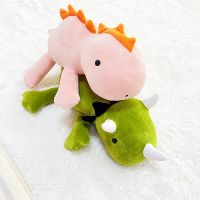 New Styles Pink/Green 25-80CM Dinosaur Weighted Plush Toy Stuffed Dinosaur Cute Sleep Pillow Doll For Girls Boys Birthday Gift