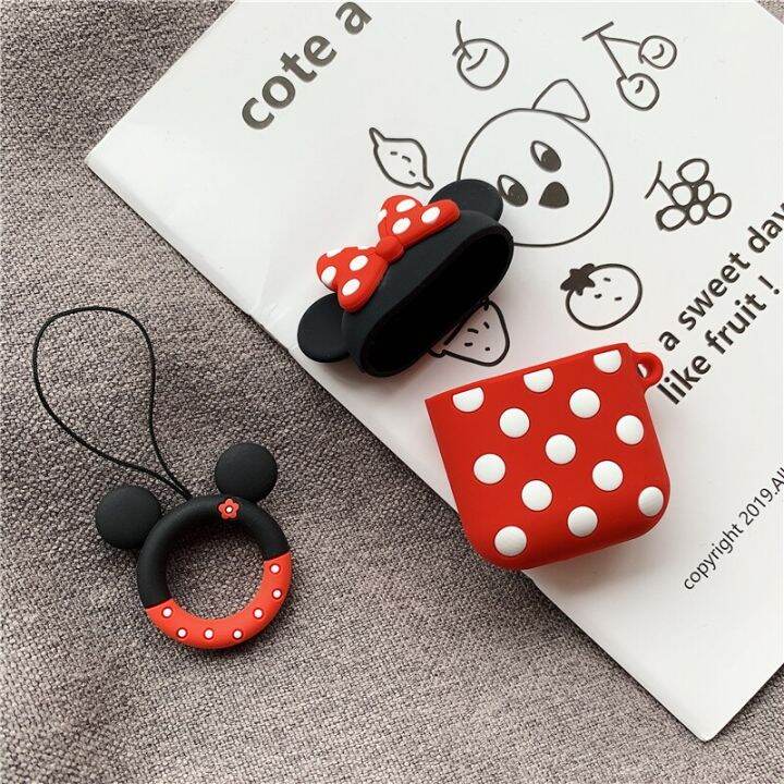 cute-minnie-polka-dots-bow-silicone-case-for-apple-airpods-2-3-pro-earphone-charging-headphones-case-airpods-protect-cover-wireless-earbud-cases