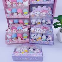 Sanrio Kado Kecil ประกอบเครื่องเขียนสำหรับเด็ก3มิติแบบลอกออกได้ลายการ์ตูนน่ารัก