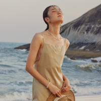 lookbookbeachclub beach dress beige เดรสยาว สีเบจ