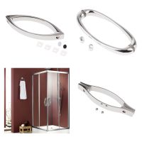 【CW】 Zinc Alloy Glass Door Pull Handle Shower Room Accessory 145mm