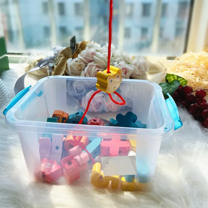 Oneandahalfyearold babies' intelligence toys, children's beading