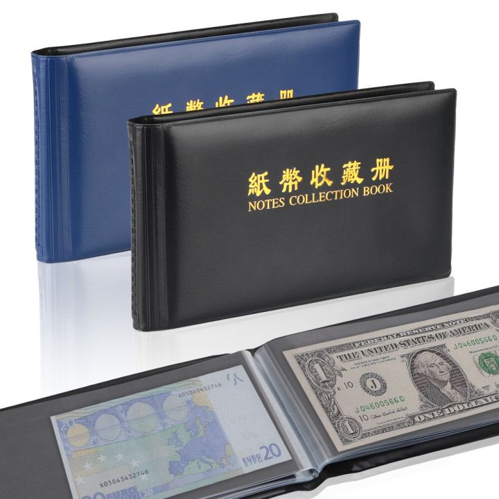 30-pages-paper-money-collection-album-collection-pockets-money-banknote-for-collector-loose-leaf-sheet-protective-bag-photo-albums