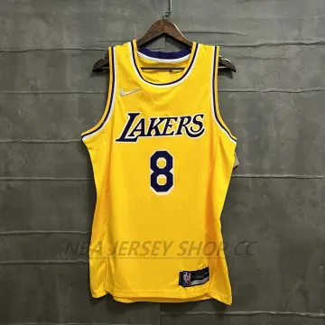 Men's L Los Angeles Lakers Kobe Bryant Black Mamba Jersey 8,24