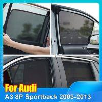 หมวกกันแดดม่านอัตโนมัติสำหรับ Audi A3 8P Sportback 2003-2013กระจกบังแดดรถยนต์ UV Protection ตาข่าย