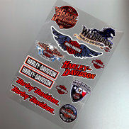 Reflective Motorcross Motorcycle Stickers Decals For Harley-Davidson Harley