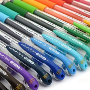 12pcs Uni-ball Signo Gel Pen UM-153 1.0mm White Highlighter Student  Watercolor Painting Meeting Special Sign Pen Stationery