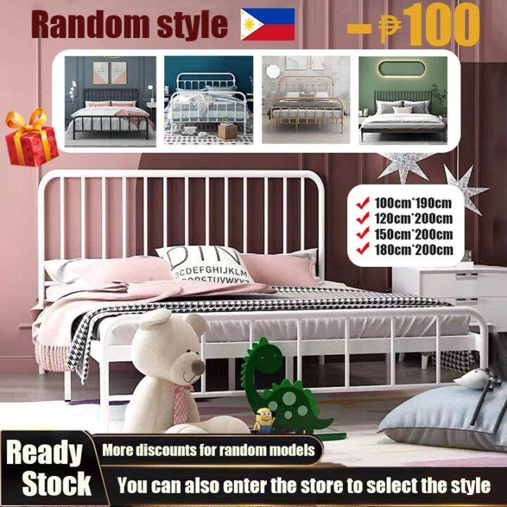 （Ready stock）Stainless Bed Frame Steel bed Queen Bed princess iron ...