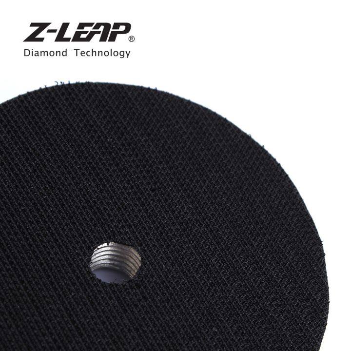 z-leap-m14-thread-4-inch-aluminum-backer-pads-100mm-backing-holder-for-diamond-polishing-pads-polishing-bonnets-backing-disc