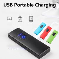 สตาร์ทเตอร์ไฟฟ้าแบบชาร์จไฟได้พร้อมสาย Usb,อุปกรณ์เสริมกันลมแบบสัมผัสแบบชาร์จ USB ไฟแช็กไฟฟ้าแบบพกพา1 Pc