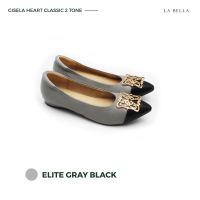 ōLA BELLA รุ่น GISELA HEART CLASSIC 2 TONE - ELITE GRAY BLACK