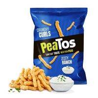 Happy moment with us ? Peatos Crunchy Curls Zesty Ranch 113g. พีทอสครันชี่เคิร์ลเซสตี้แรนช์ 113กรัม?