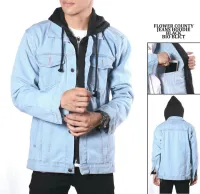 jaket jeans hoodie levis