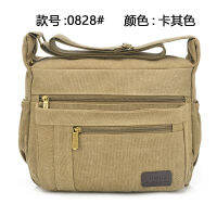 Crossbody กระเป๋าผ้าใบกระเป๋าสะพายไหล่ผู้ชาย4ฤดูคู่กระเป๋าทรงอานม้าผู้ชายแฟชั่น Minyuan