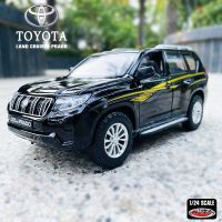 MSZ 1:24 Toyota Land Cruiser Prado Black Kids Toy Car Die Casting And Toy Car Sound And Light Boy Car Gift Alloy Car Model