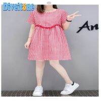 pregnant dress Maternity clothes Short Sleeve Pure Color O-neck Korean Loose Dress New ฤดูร้อนปี  กระโปรงตุ๊กตาลายสก็อตใหม่หลวมและบางเดรสทรงเอเล็กและสดใส่คลุมท้อง ชุดคลกระโปรงคลุมท้อง