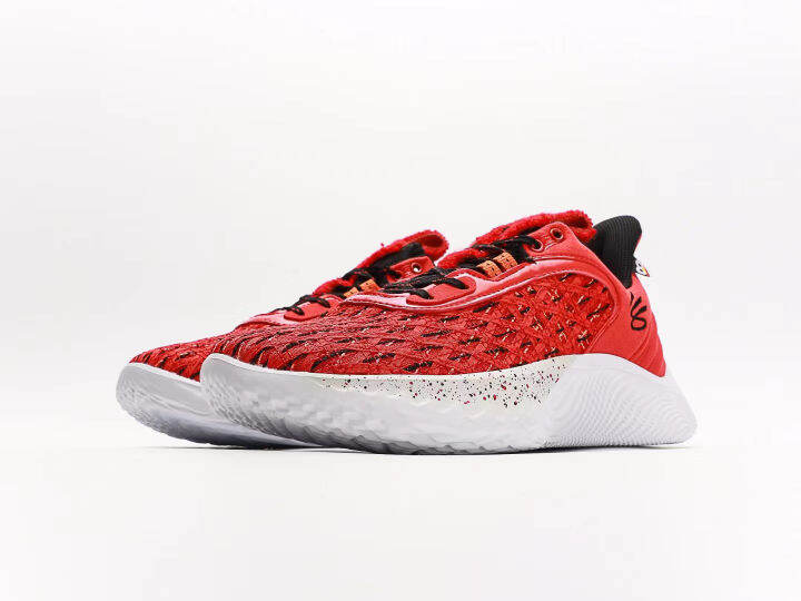 sesame Curry Basketball Shoe University Red Sneaker Men's Shoe