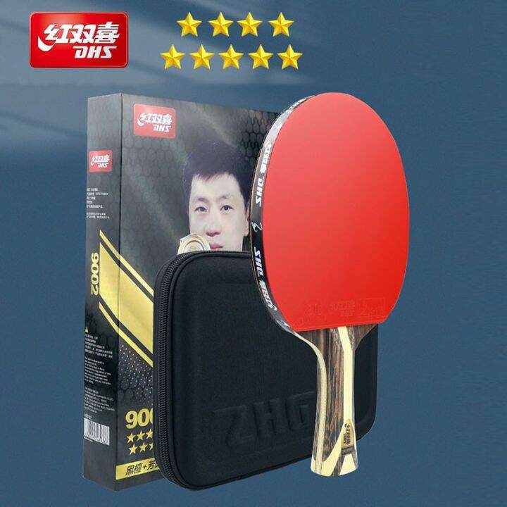 Genuine DHS 9002/9006 Professional Table Tennis Racket With Hurricane 8 And Hurricane 3 Rubber