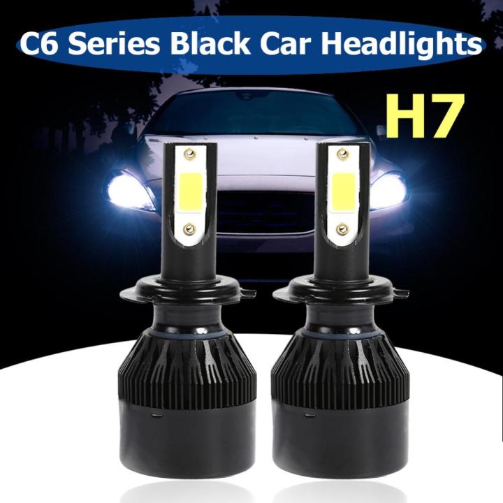 2pcs C6 LED Car Headlight Bulb H1 H3 H4 H7 H11 9005 9006 36W COB Headlamps