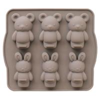 Rabbit bear silicone mold พิมพ์ซิลิโคน ทำขนม โมล์สบู่ ลายหมีกับกระต่าย ตัวซิลิโคนทนทานต่อความร้อน/ความเย็น