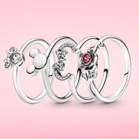 [HOT] 2021 Ring Rose shine Rings women jewelry Beauty and the beast Ring Couples European and American Rings wedding gift