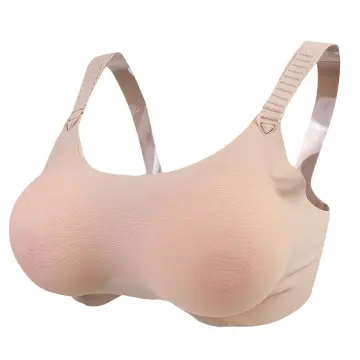 1 Pair Sponge Breast Forms Fake Boobs Enhancer Bra Padding Inserts For  Crossdresser Cosplay Swimsuits Women Big Size Beauty Love