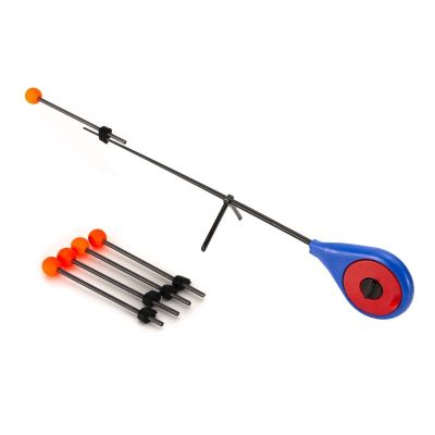 5PCS/Set Mini Ice Fishing Rod Winter Outdoor Sport Portable Fishing Rod Tip Fishing Accessories Fishing Rod with Fishing Rod Tip