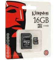 Kingston เมมโมรี่ Micro SD Card Class 4 (16GB) with Adapter ของแท้