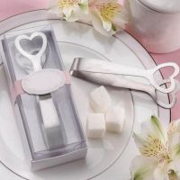 1pc Ice Sugar Stainless Buffets Tongs Wedding Party Candy Bar Home Kitchen Tools Portable Heart Shaped Ice Cube Clips