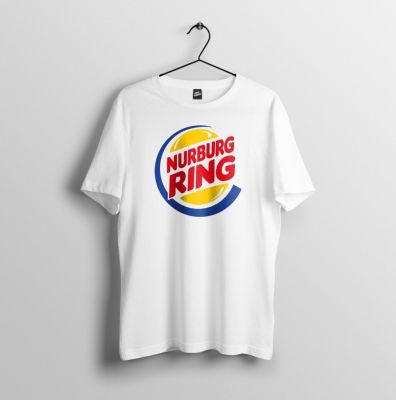 Nurburgring - Funny Burger King Parody Racing Track 2019 Newest Fashion Tops Summer Cool Short Sleeve Funny Casual Tee Shirts XS-4XL-5XL-6XL