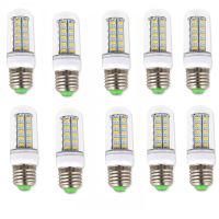 10X โคมไฟ LED E27หลอดไฟ LED SMD 5730 220V หลอดไฟคอร์น24 36 48 56 69 72ไฟ LED Chelier ไฟ LED สำหรับการตกแต่งบ้าน Ampoule