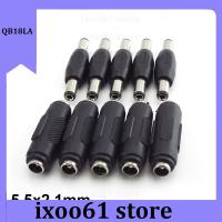 ixoo61 store 5.5mmx2.1mm DC male female to male female pair  Power Socket jack plug double end Connector Panel Mounting Jack adapter CCTV