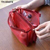 Sand net toiletry bags handbag female cosmetics to arrange to receive travel passport portable interlayer fashion bag