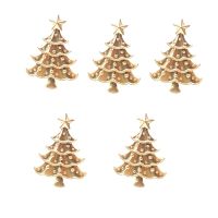 5Pcs Christmas Tree Napkin Ring Restaurant Hotel Table Ornament Napkin Circle Wedding Napkin Buckle Dinner Party Wedding