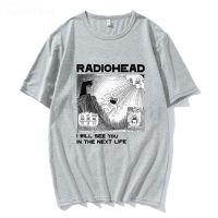 Summer Radiohead Cotton O Neck Men T Shirt Hip Hop Fashion Streetwear Anime Print Oversized Tee Short Sleeve Free Shipin