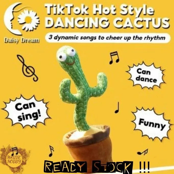 DANCING CACTUS TWIST KAKTUS PLUSH TOY 