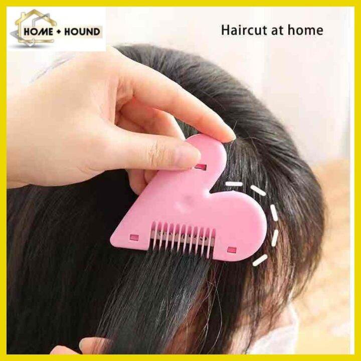 Home+Hound Heart Shape Thinning Hair Cutting Comb Pubic Hair Brushes Trimming Tool Scissors