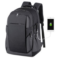 Laptop Backpack Water Resistant Business Travel Bag with USB Charging Port Anti-Theft College School Computer Backpack Travel Casual Hiking Daypack 17 Inch Computer