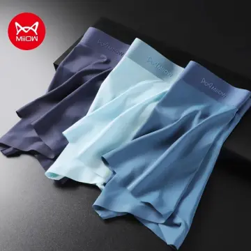 MiiOW 3Pcs Modal Print Men's Underwear Panties Male Cotton Antibacterial  Crotch Boxer Shorts Seamless Breathable Man Underpants - AliExpress