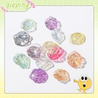 QIEPING 10pcs/Pack เรซิ่น ต่างหู DIY การทำเครื่องประดับ เสน่ห์ดอกไม้ กลีบเปลือกหอย จี้ ชิ้นดอกโบตั๋น