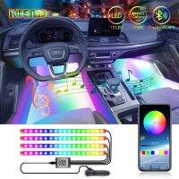 RGBIC Car Interior Lights Dreamcolor LED Floor Atmosphere Decorative Foot Light With Music App Control Neon Auto Ambient Lamps Bulbs  LEDs HIDs