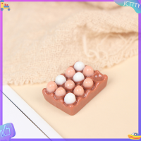 ? JCTTTY ? 6pcs 1:12 dollhouse Miniature eggs ครัวอาหารรุ่น KITCHEN Decor