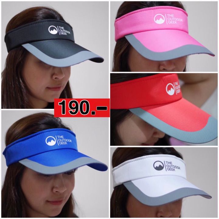 พร้อมส่ง-หมวกนักวิ่ง-หมวกนักกีฬา-visor-เพียง-190บ-หมวกวิ่ง