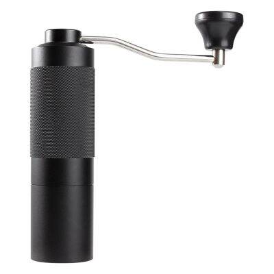 Manual Coffee Grinder Portable Coffee Grinder Adjustable Coffee Grinder Stainless Burr Coffee Grinder for Kitchen Black