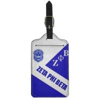 【DT】 hot  Twoheartsgirl Resealable Luggage PU Tag Zeta Phi Beta Suitcases Labels Portable Boarding Pass Consignment Card Travel Accessory