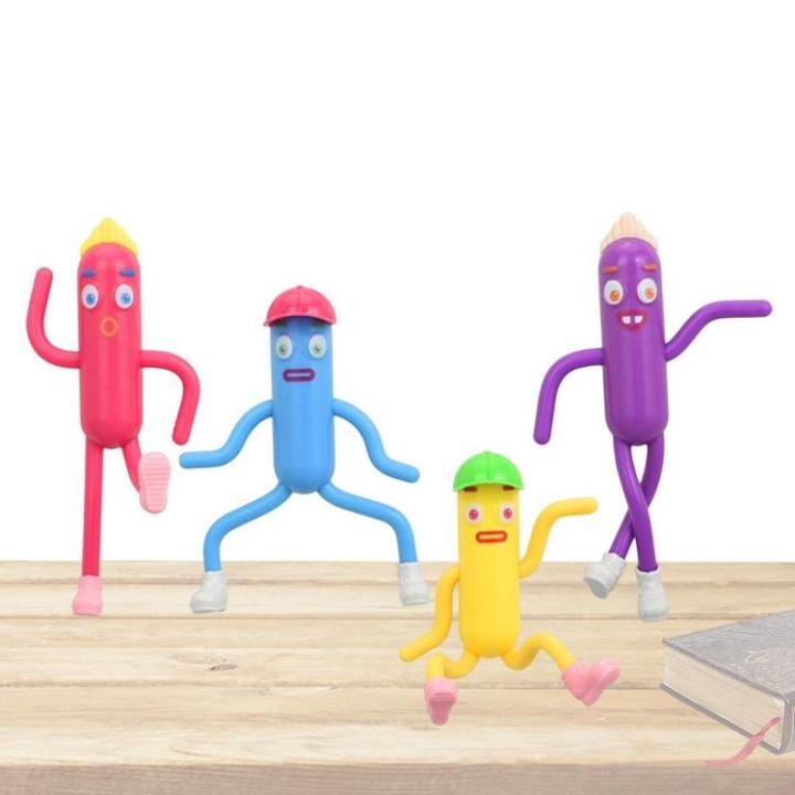 soft-doll-figures-4pcs-sausage-man-character-figure-home-decoration-random-hat-table-ornaments-funny-home-decoration-for-boys-girls-children-women-men-masterly